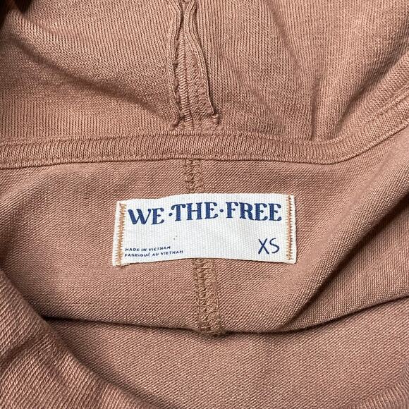 Free People Iris Off Shoulder Layering Top Cotton Jersey Long Sleeve Brown Sz XS - Picture 8 of 8